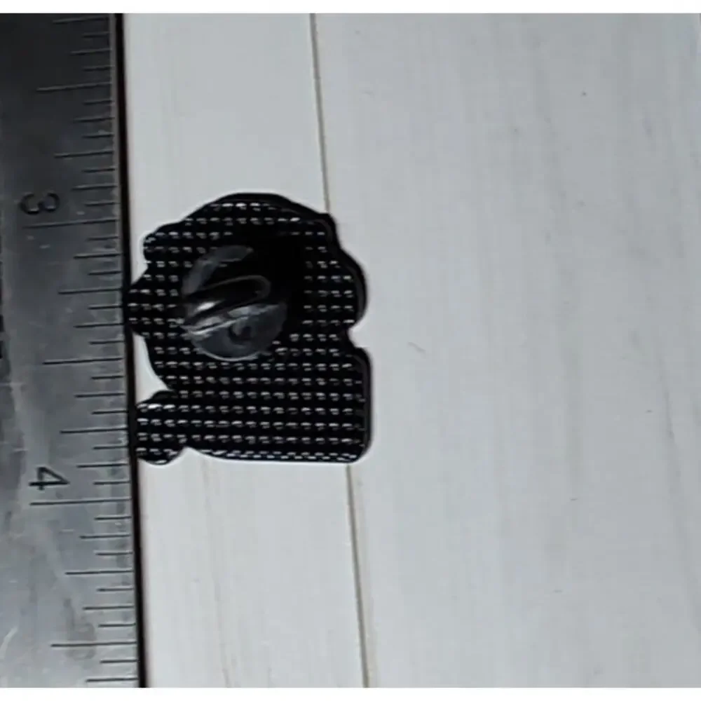 Cute Black Cat Headphones Gaming Pin Kitty Lapel Hat Funny Brooch